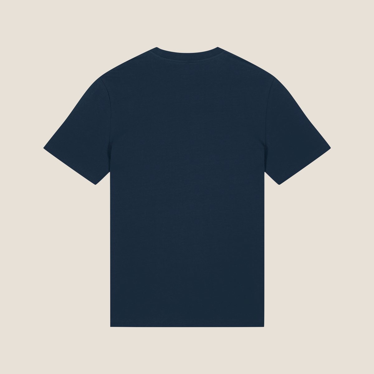 THE POP SIGNATURE TEE  SS 180 // midnight blue & offwhite