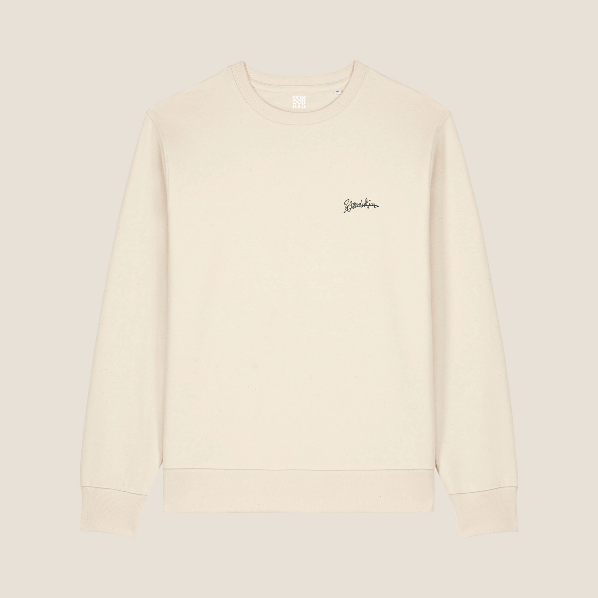 THE POP SIGNATURE SWEATSHIRT 350 // natural & dark grey