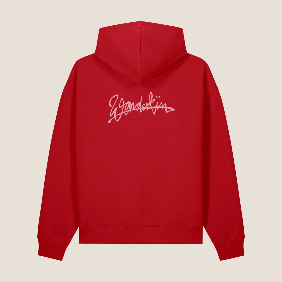 THE POP SIGNATURE HOODIE 280 // red & pink