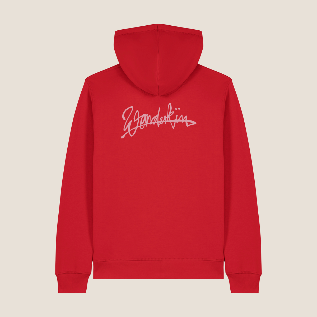 THE POP SIGNATURE ZIP HOODIE 280 // red & pink