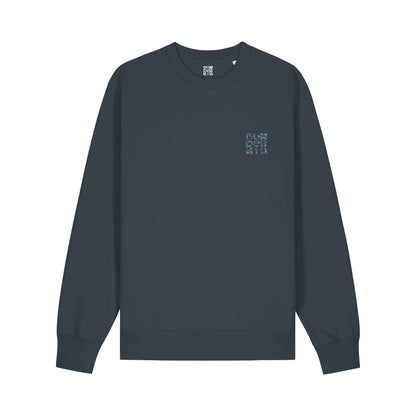 THE POP SWEATSHIRT 350 // ink grey & the play artwork