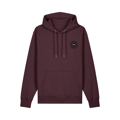 THE POP HOODIE 350 // eggplant with white