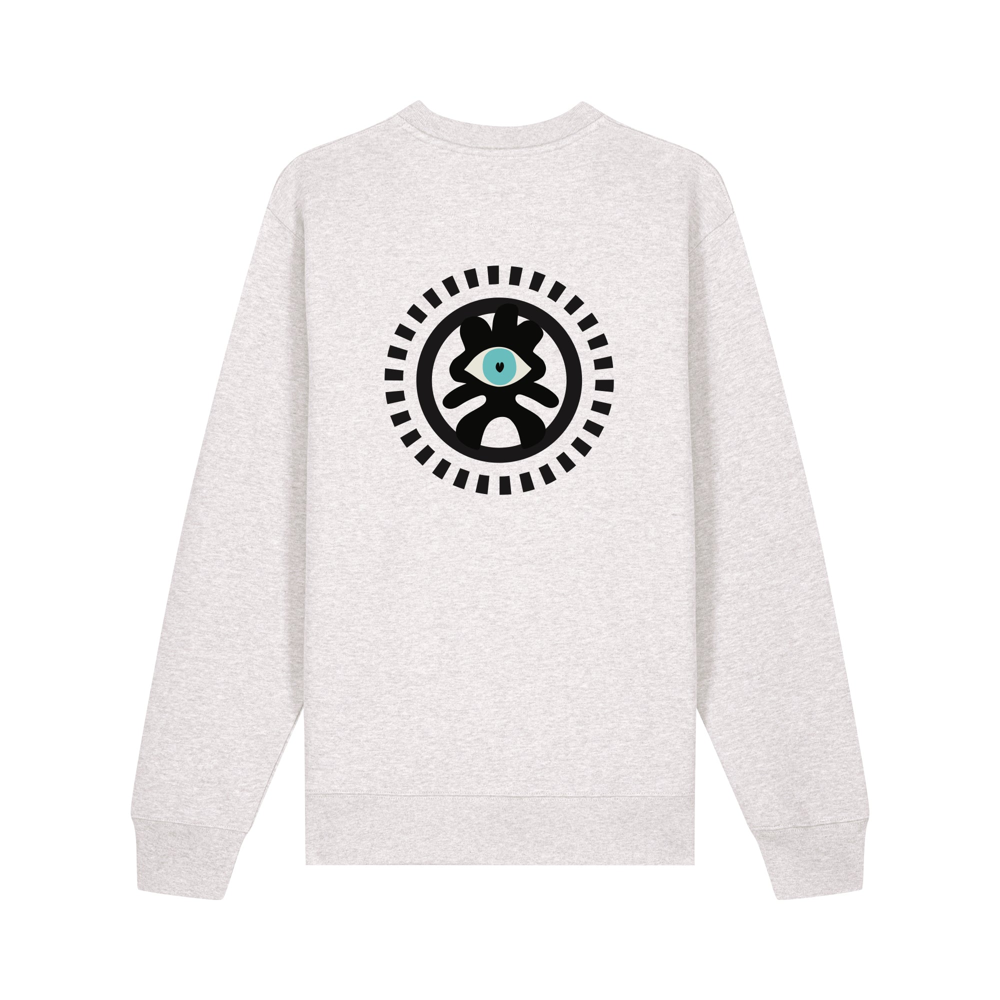 THE POP SWEATSHIRT 350 // cool heather grey & green