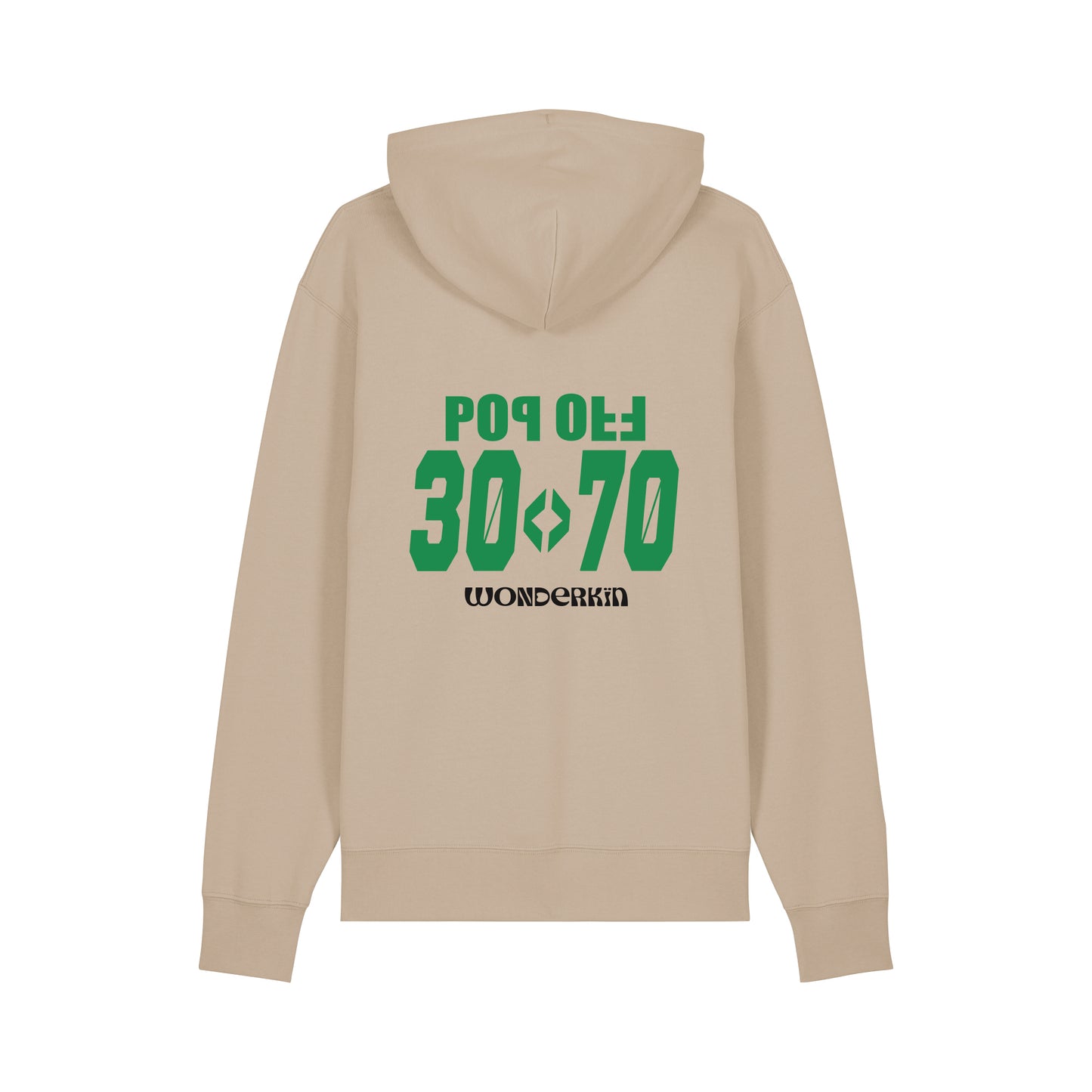 THE POP HOODIE 350 // dessert dust with green