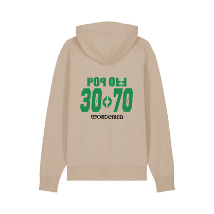 THE POP HOODIE 350 // dessert dust with green