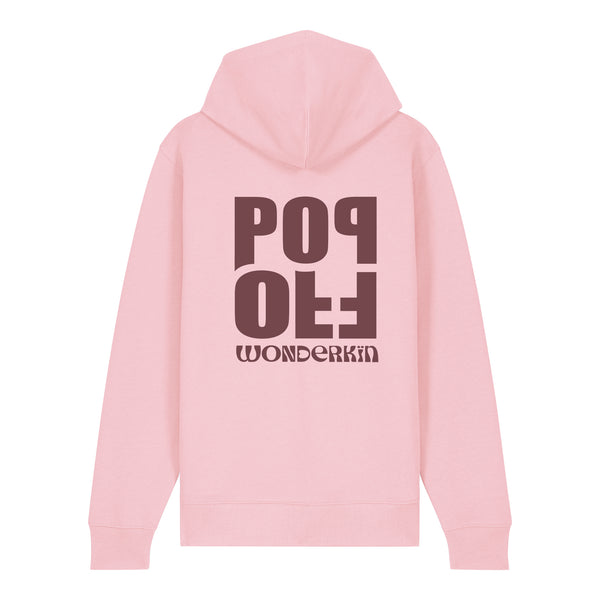 【WONDER WONDER】Peo Dot Color Matching Shirring Hood T Edwin Men's Half Zip Midlayer in Fig | Ping EU