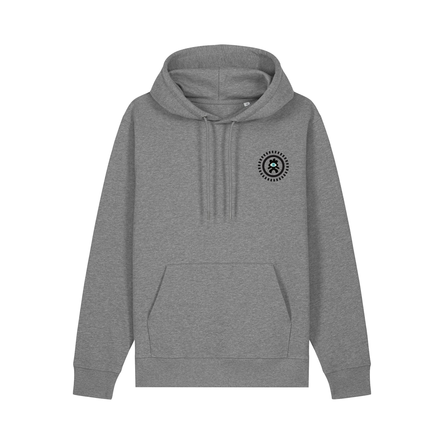 THE POP HOODIE 350 // mid heather grey with black