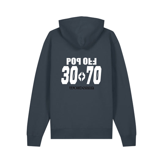 THE POP HOODIE 350 // ink grey with white