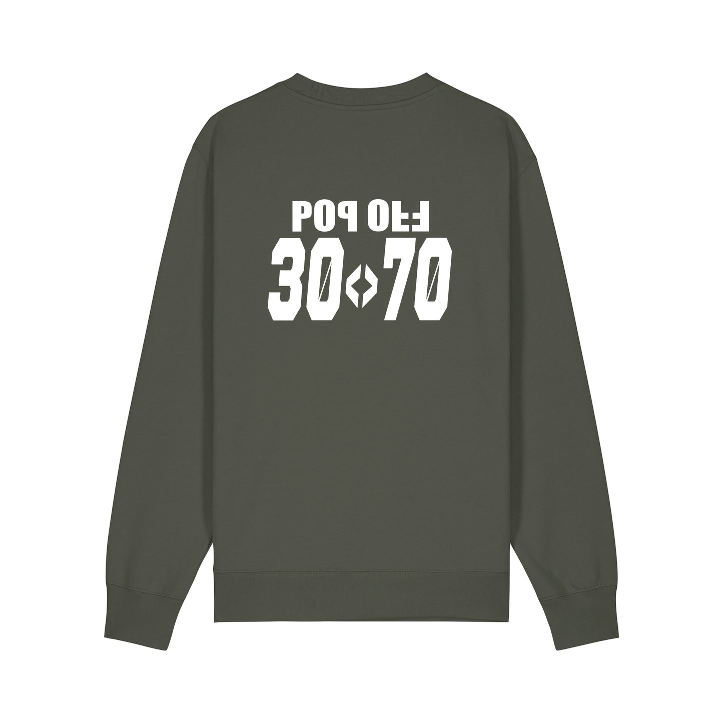 THE POP SWEATSHIRT 350 // khaki & white