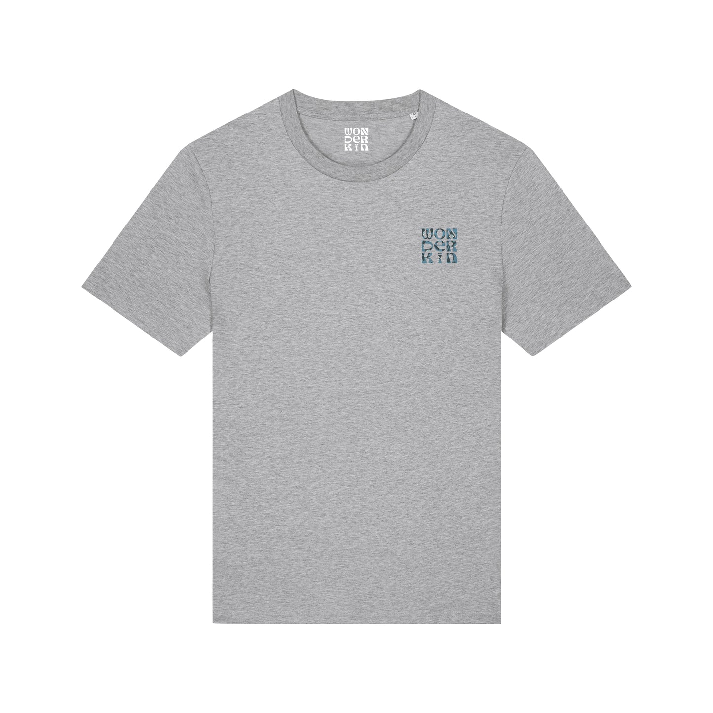 THE POP TEE 180  // heather grey with the play artwork