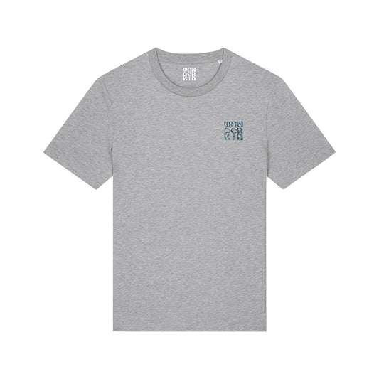 THE POP TEE 180  // heather grey with the play artwork