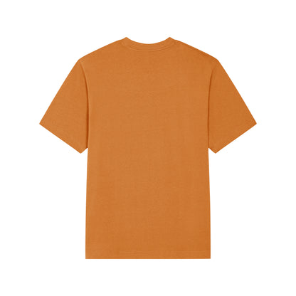 THE POP TEE 240 // fall orange with blue