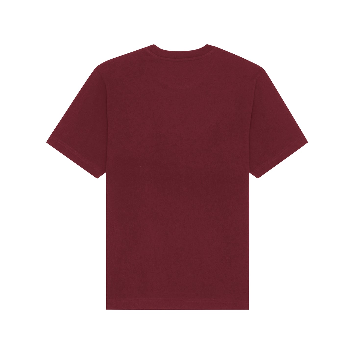 THE POP TEE 240 // burgundy with blue