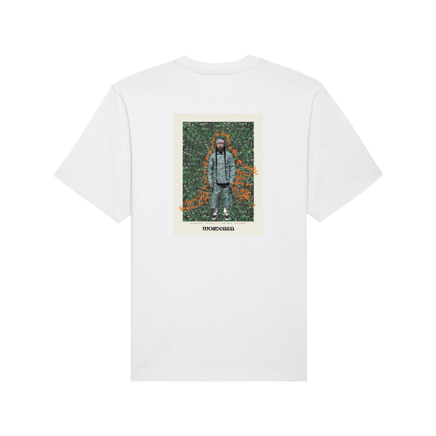 THE POP TEE 240  // white with the Jungle artwork