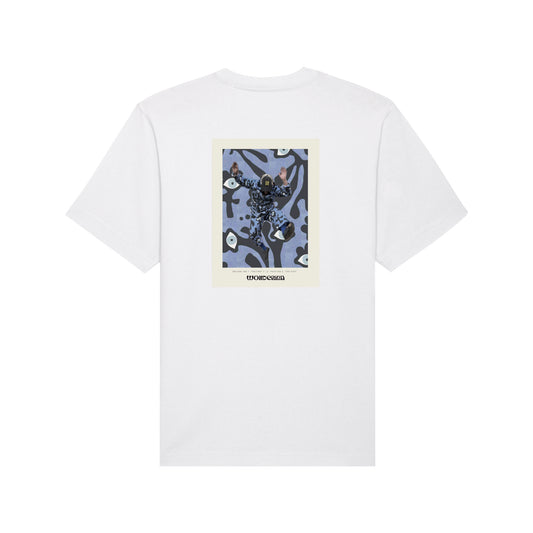 THE POP TEE 240  // white with the play artwork