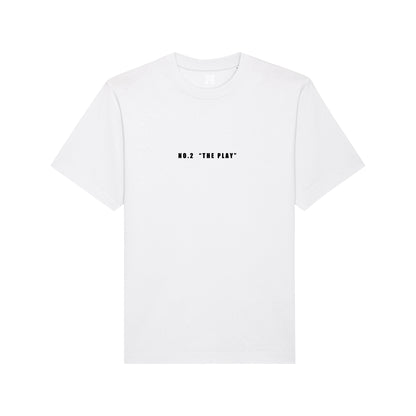 THE POP TEE 240  // white with the play artwork