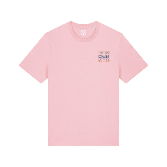 THE POP TEE 180  // light pink with the balance artwork
