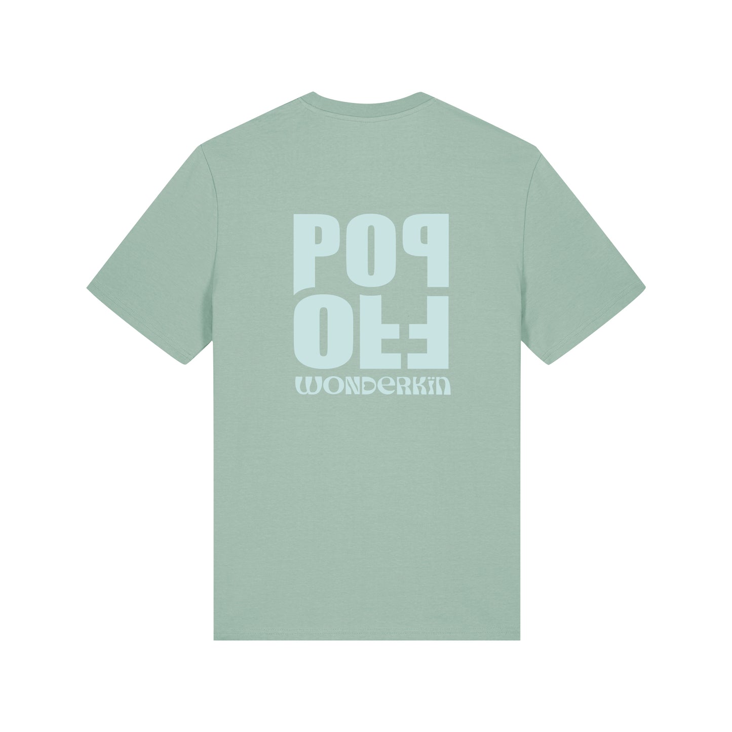 THE POP TEE 180  // aloe with light blue