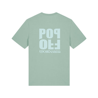 THE POP TEE 180  // aloe with light blue