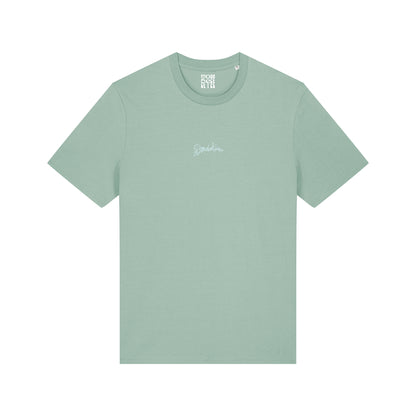 THE POP TEE 180  // aloe with light blue