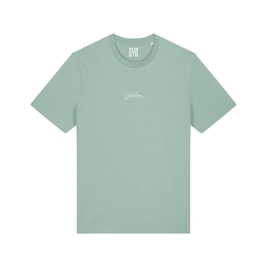 THE POP TEE 180  // aloe with light blue