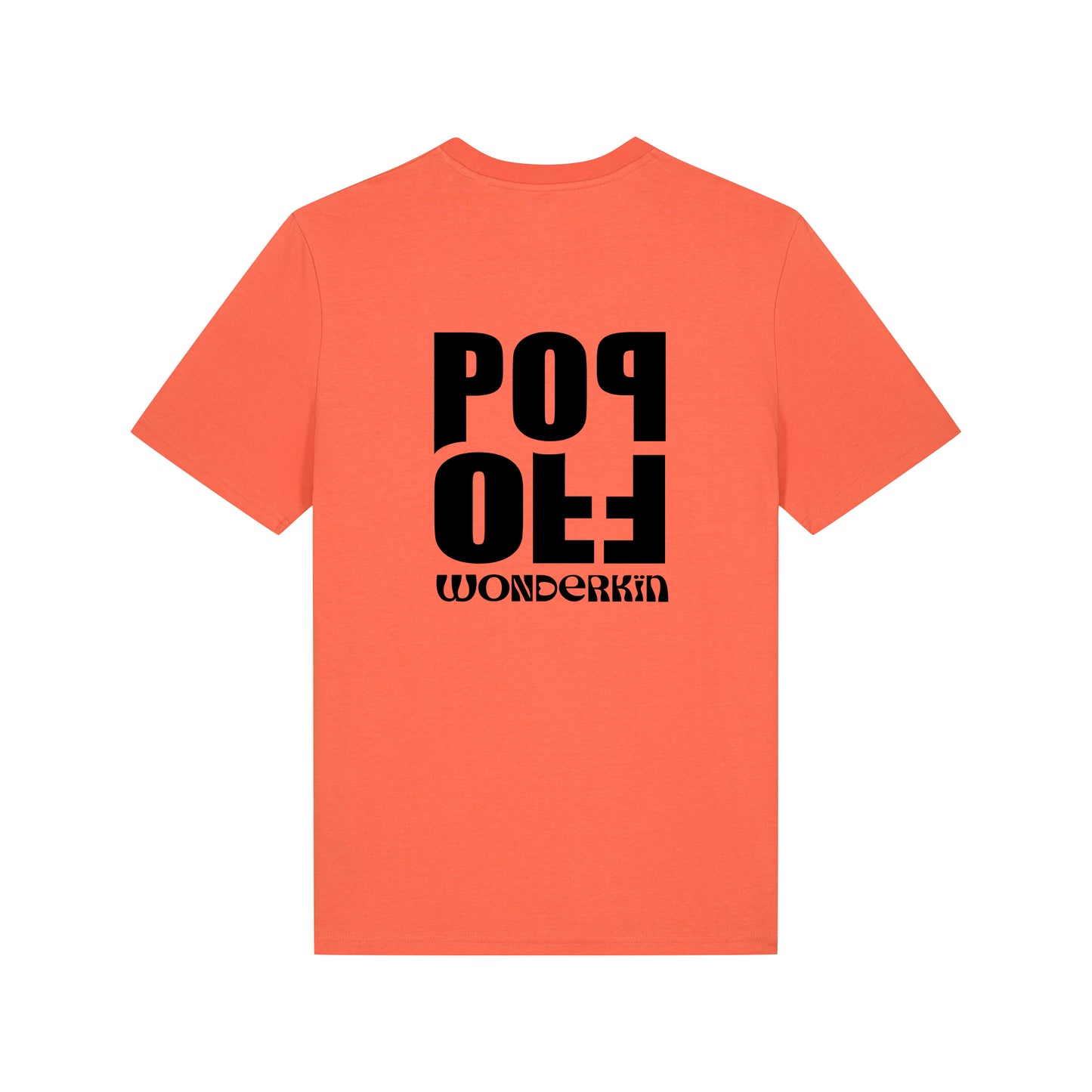 THE POP TEE 180  // orange with black