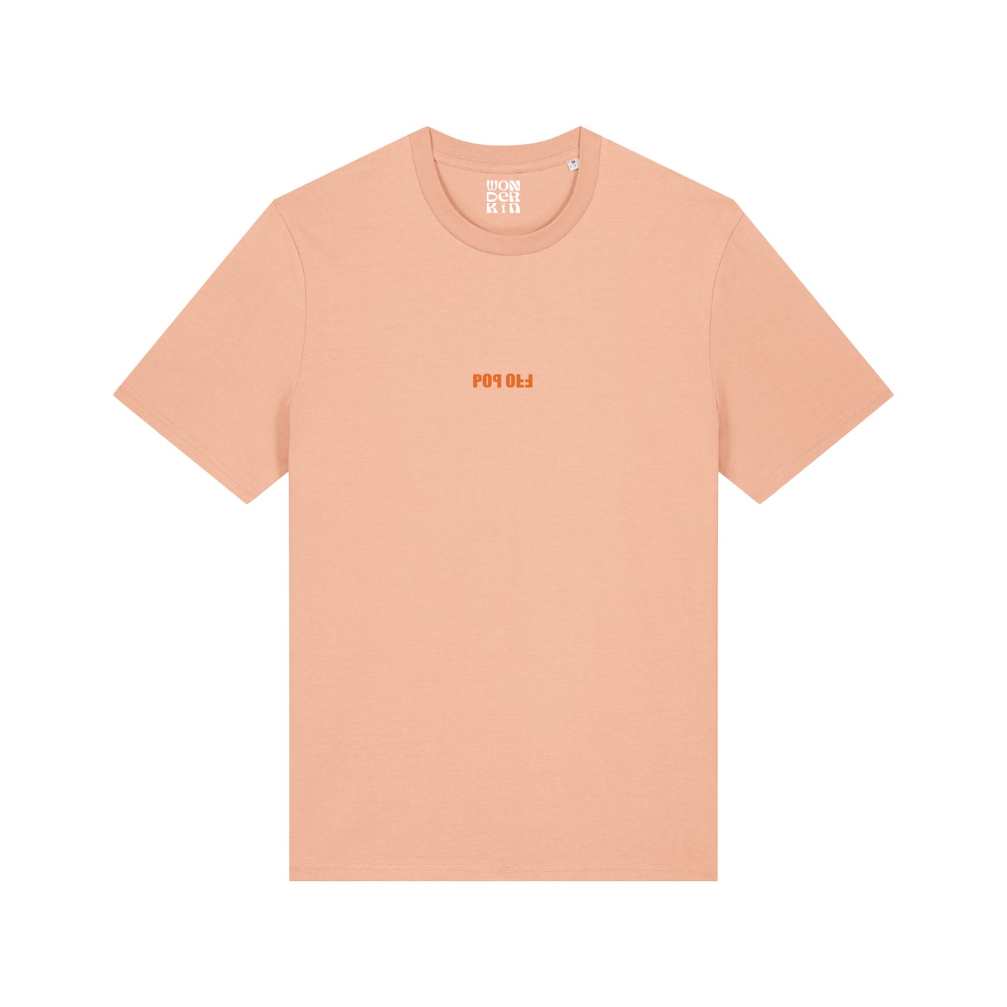 THE POP TEE 180  // peach with orange