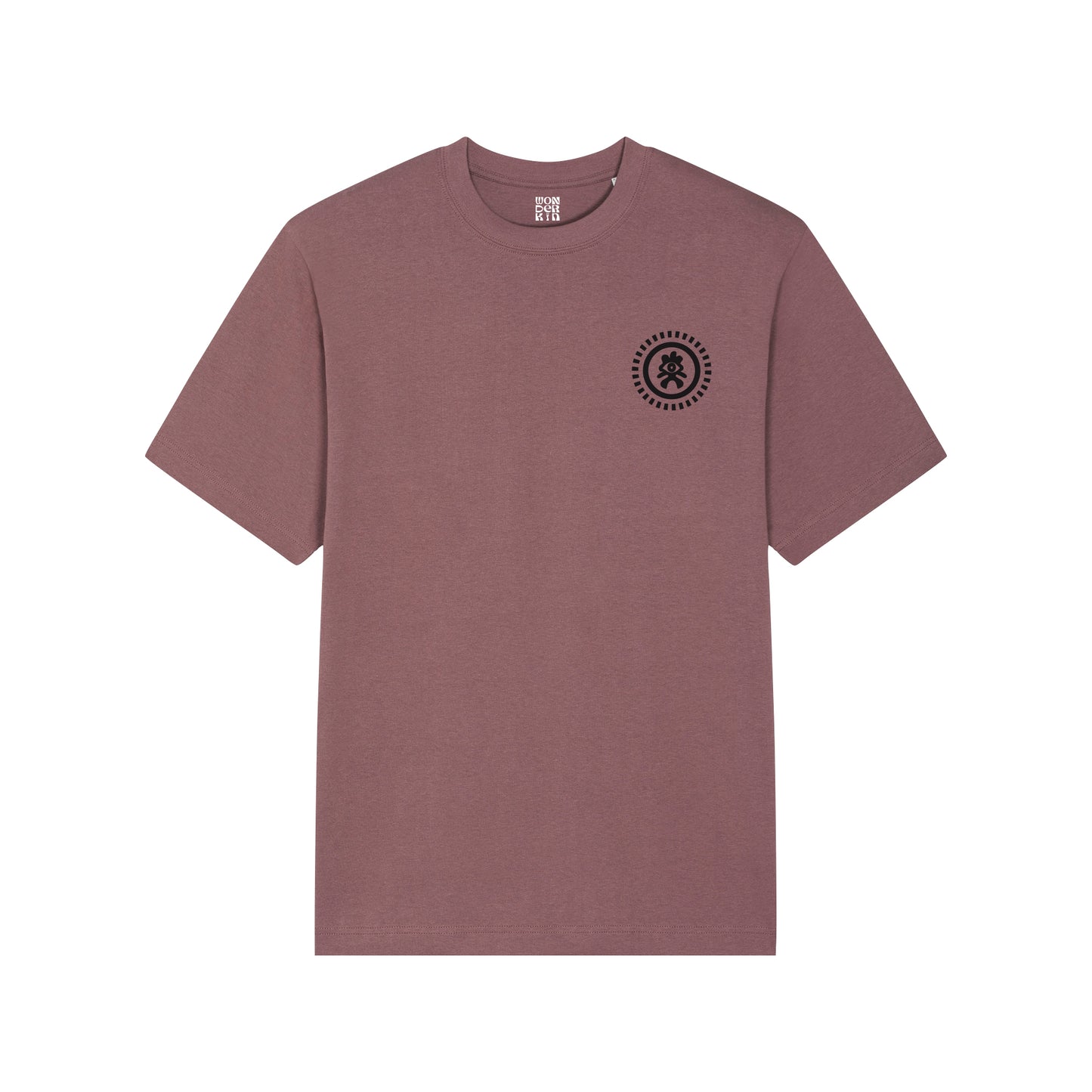 THE POP TEE 240  // mauve with black and white