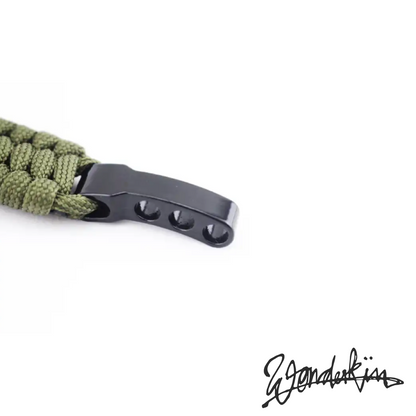 THE POP WEAVE BRACELET // dark green