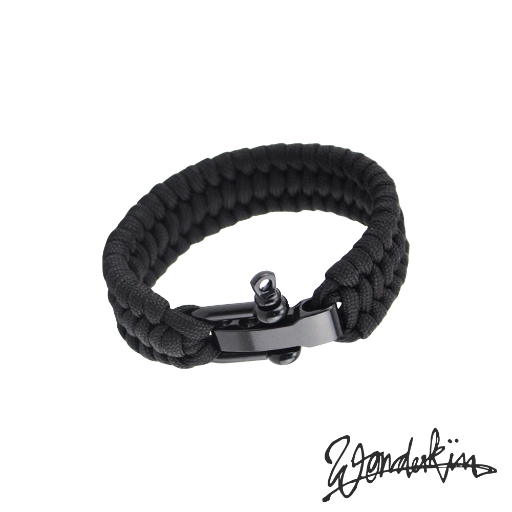 THE POP WEAVE BRACELET // dark black