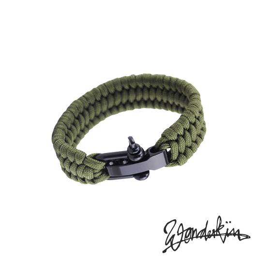 THE POP WEAVE BRACELET // dark green