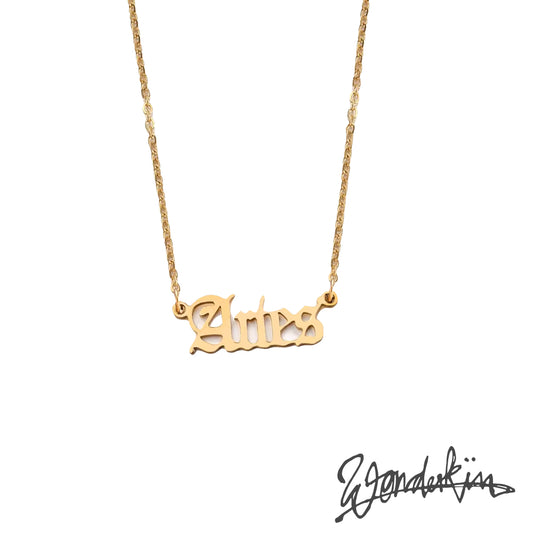 THE POP OFF ARIES NECKLACE // gold