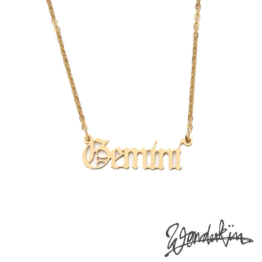 THE POP OFF GEMINI NECKLACE // gold