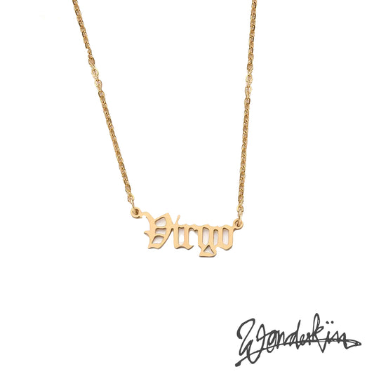 THE POP OFF VIRGO NECKLACE // gold