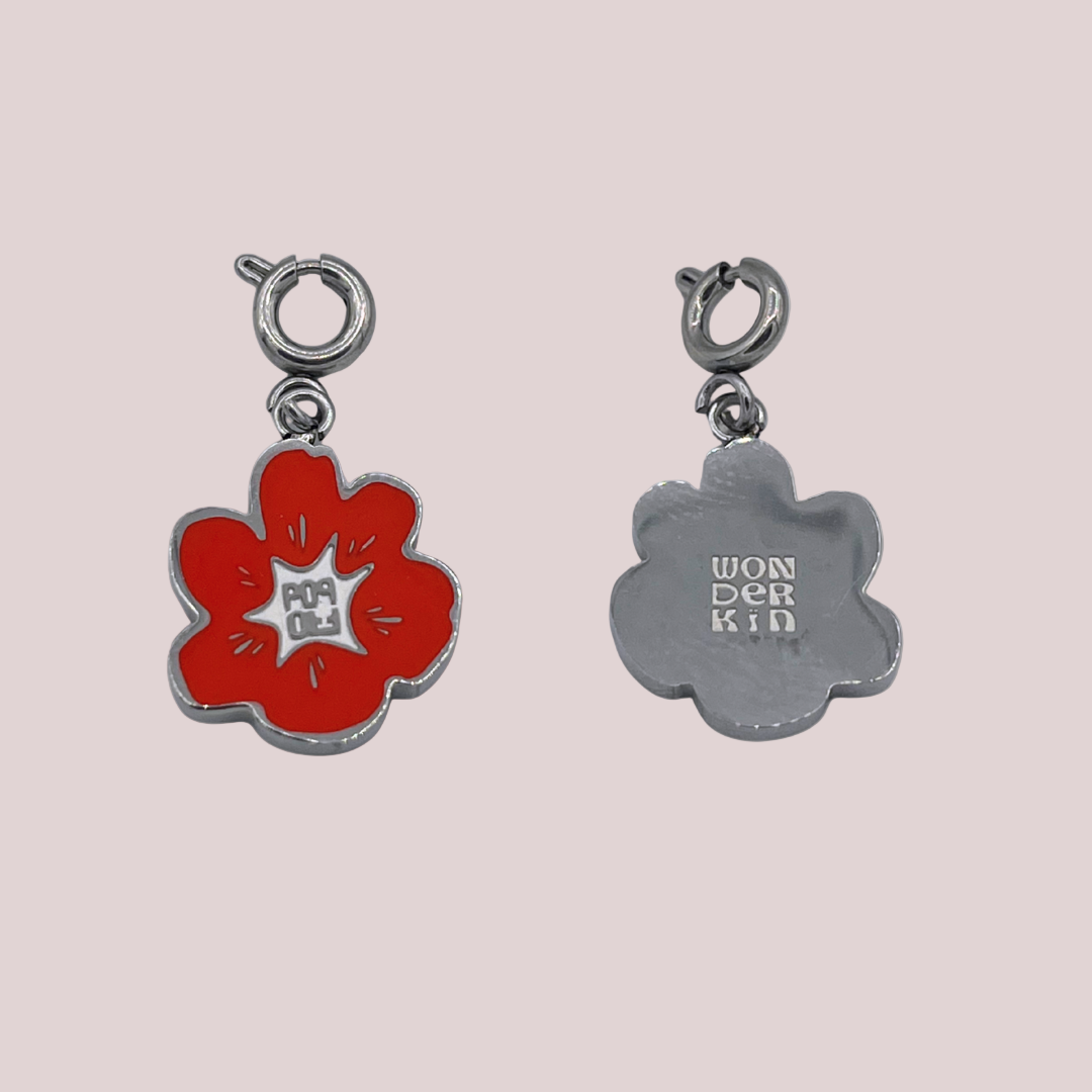 THE POP BLOOM // Steel & Red Enamel