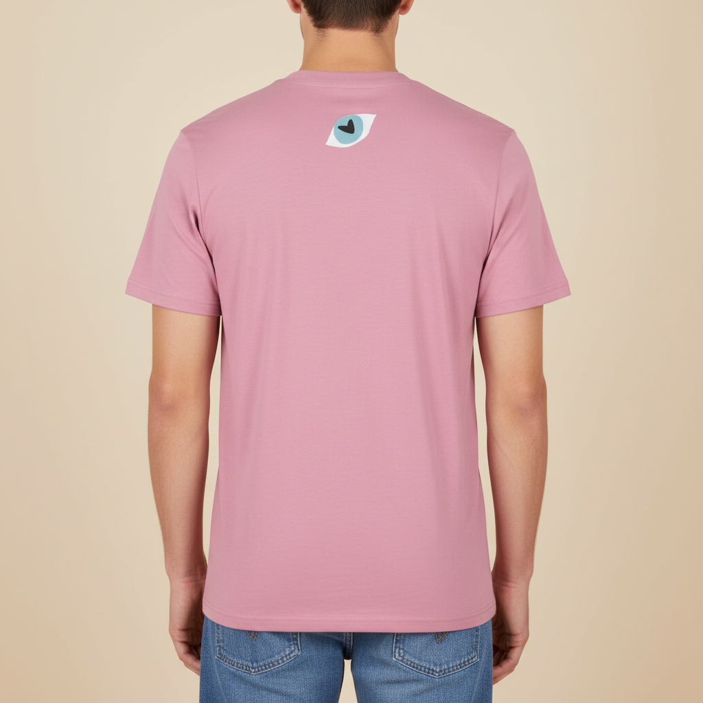 THE STILL NOT SORRY TEE 180 // lilac grey & faded black