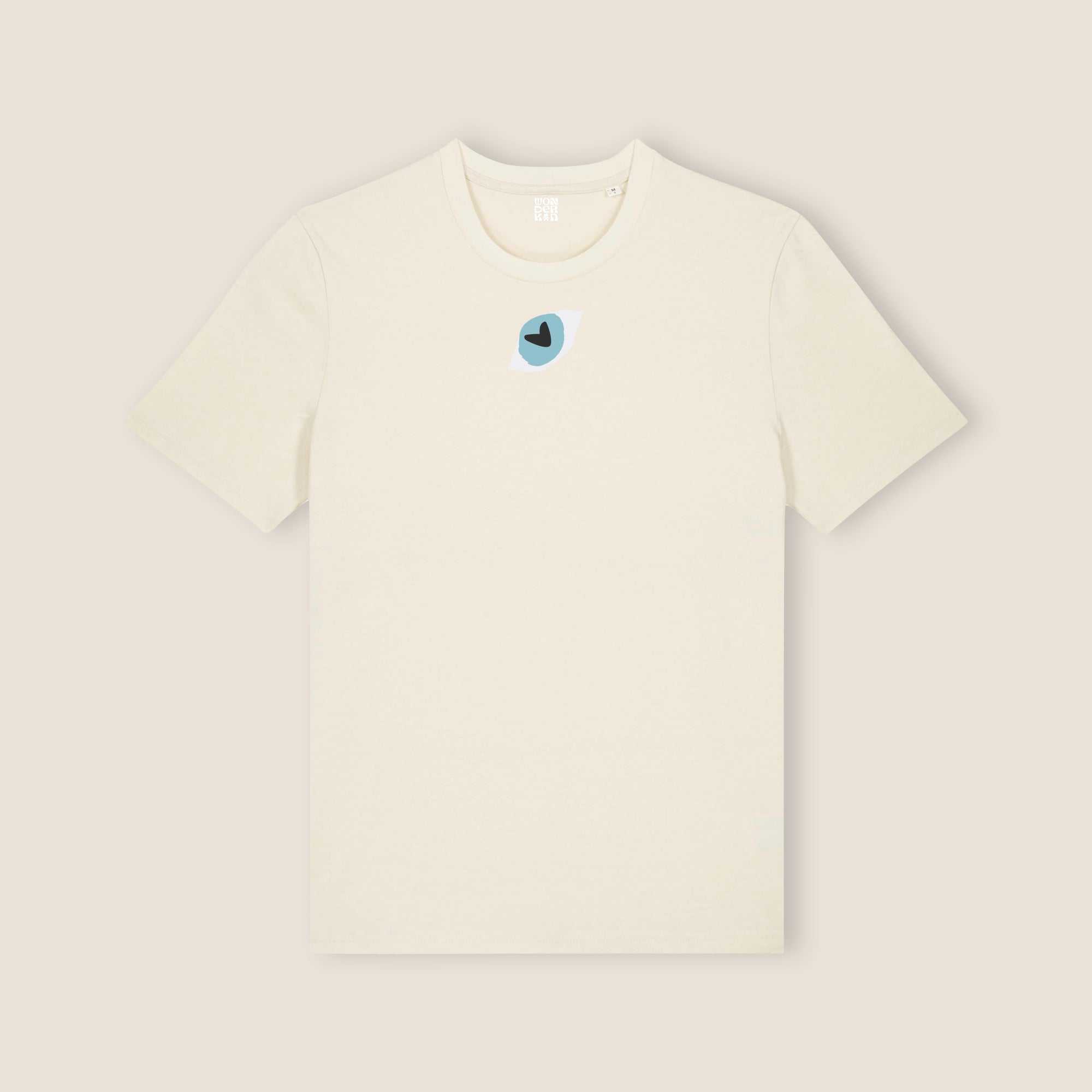 THE POP STILL TEE 180 // natural raw & faded black