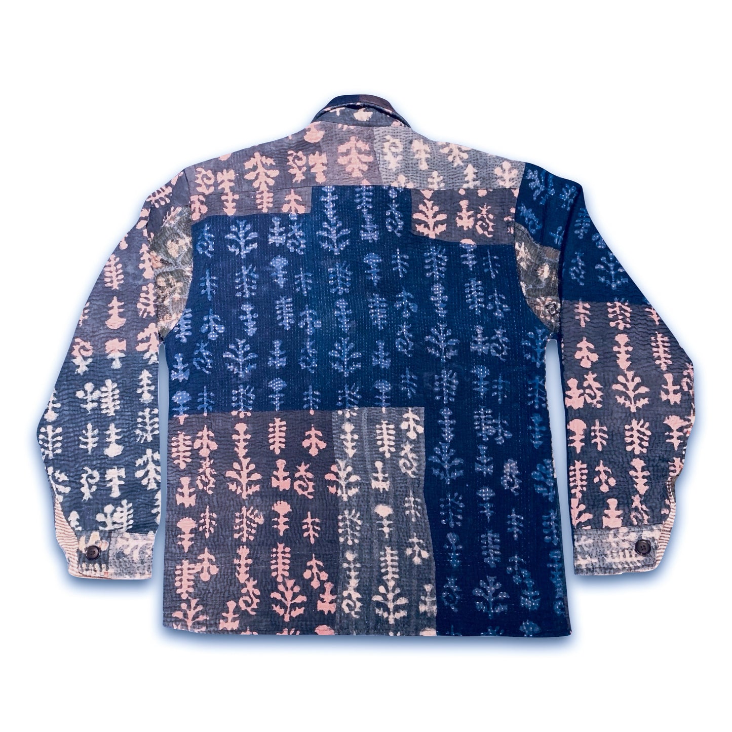 THE LONG INDIGO KANTHA JACKET // #151