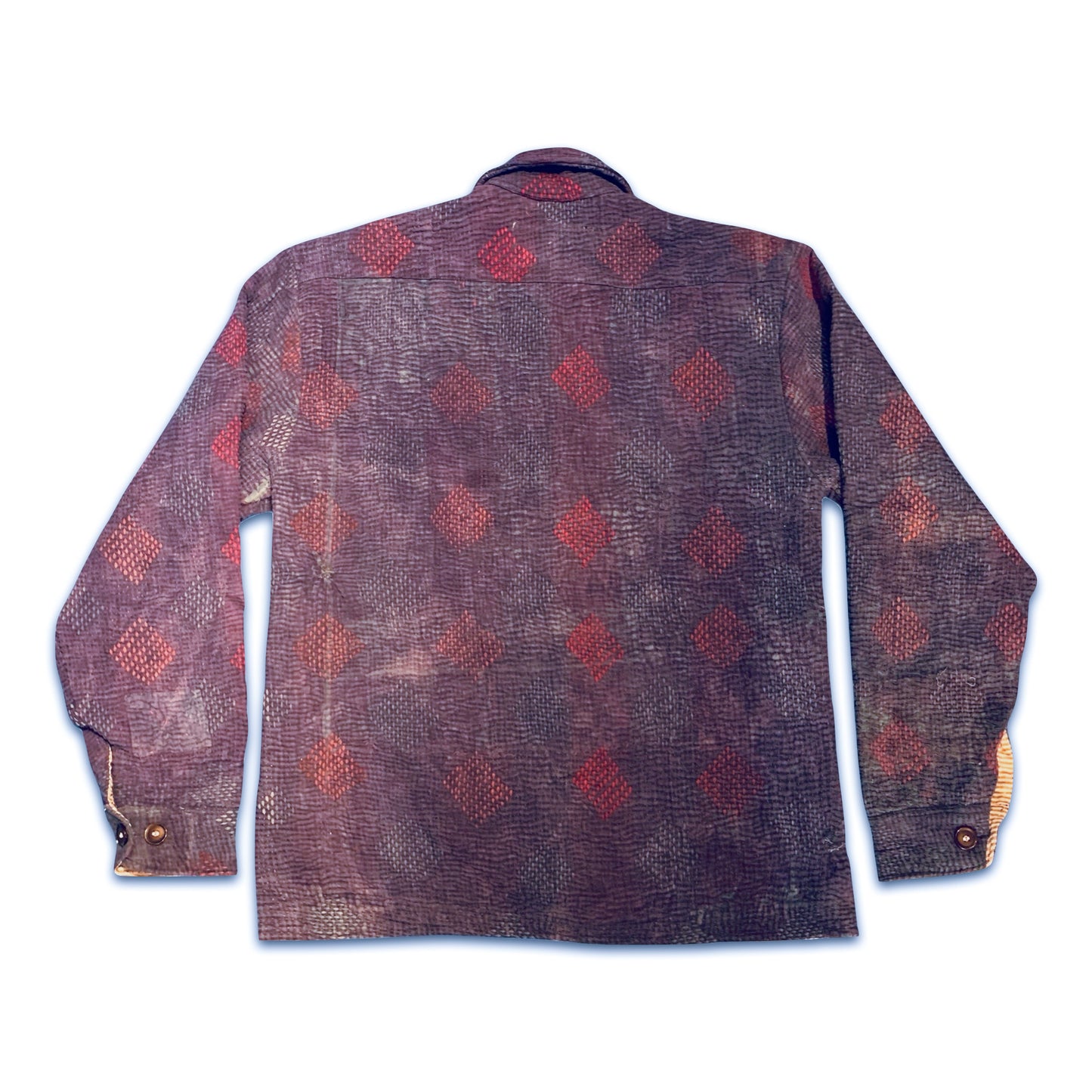 THE LONG INDIGO KANTHA JACKET // #158