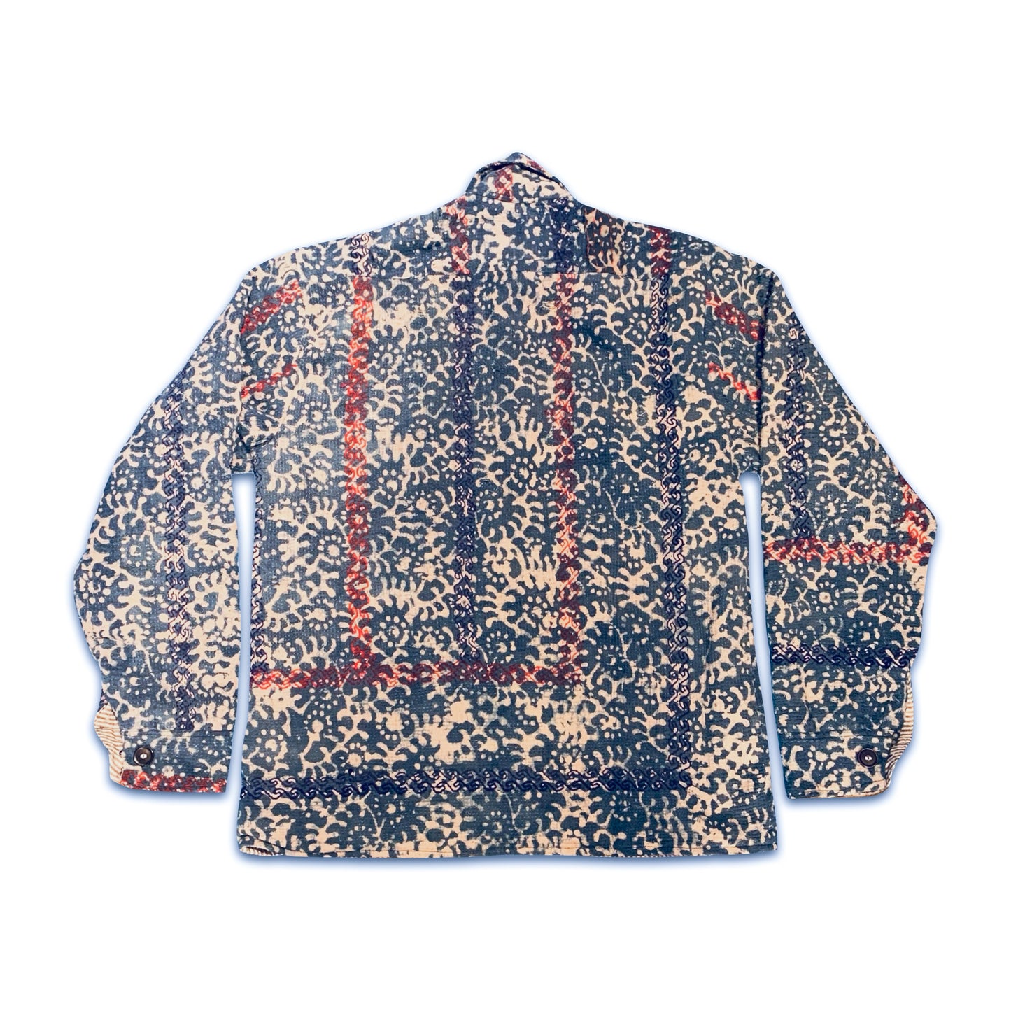 THE LONG INDIGO KANTHA JACKET // #161