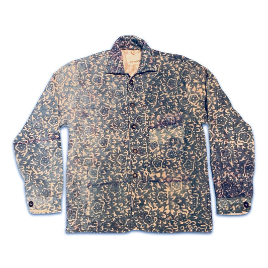 THE LONG INDIGO KANTHA JACKET // #162