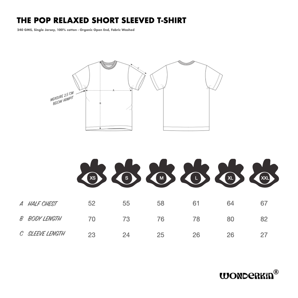 THE POP TEE 240  // workwear blue with white