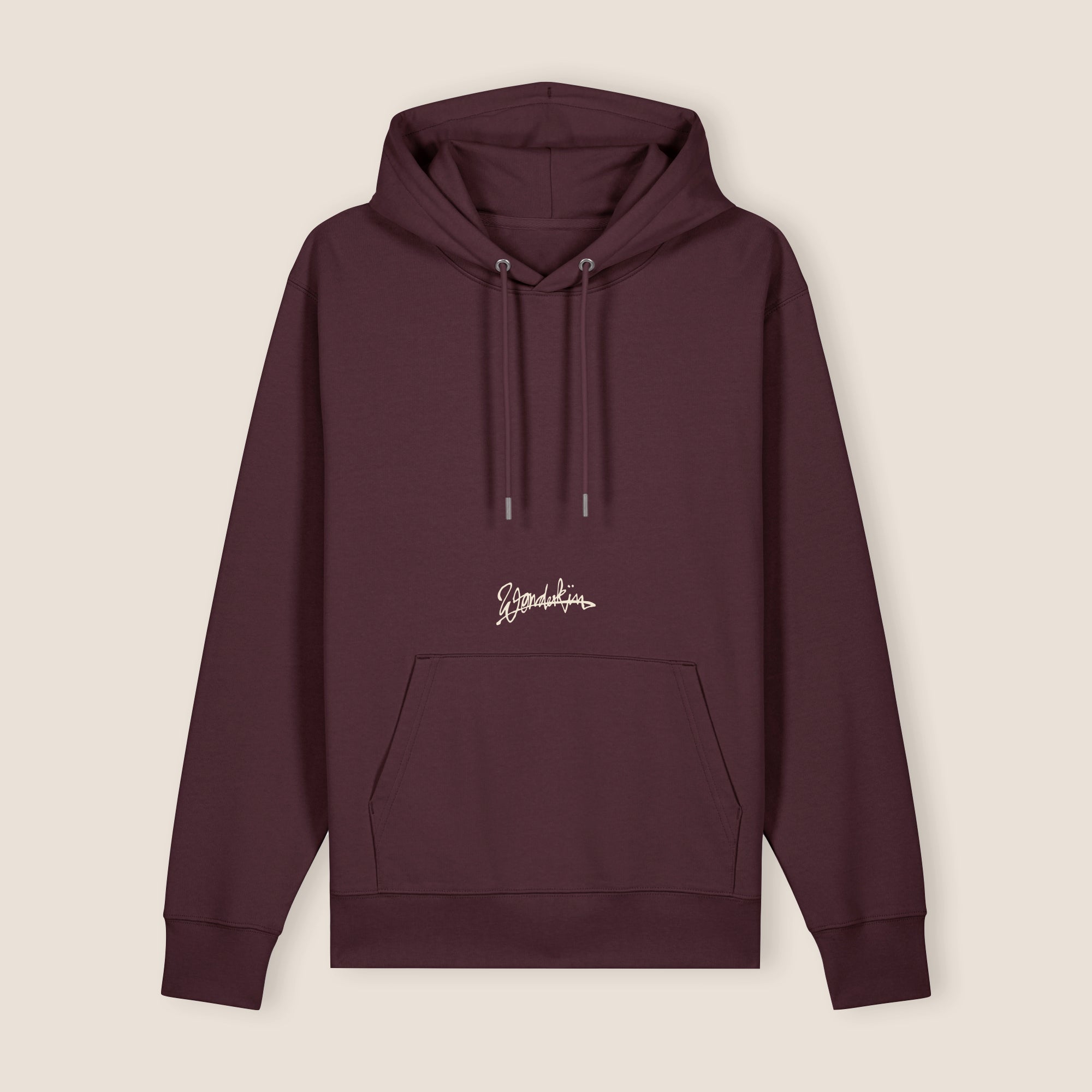 THE BLSNS HOODIE 350 // red brown & beige