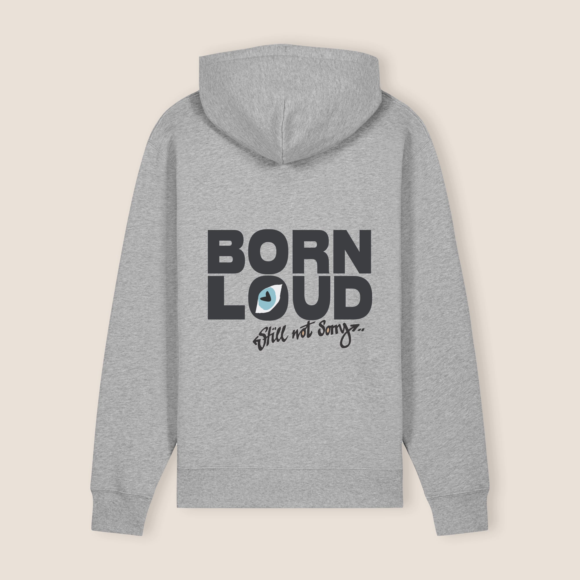 THE BLSNS HOODIE 350 // light grey & faded black