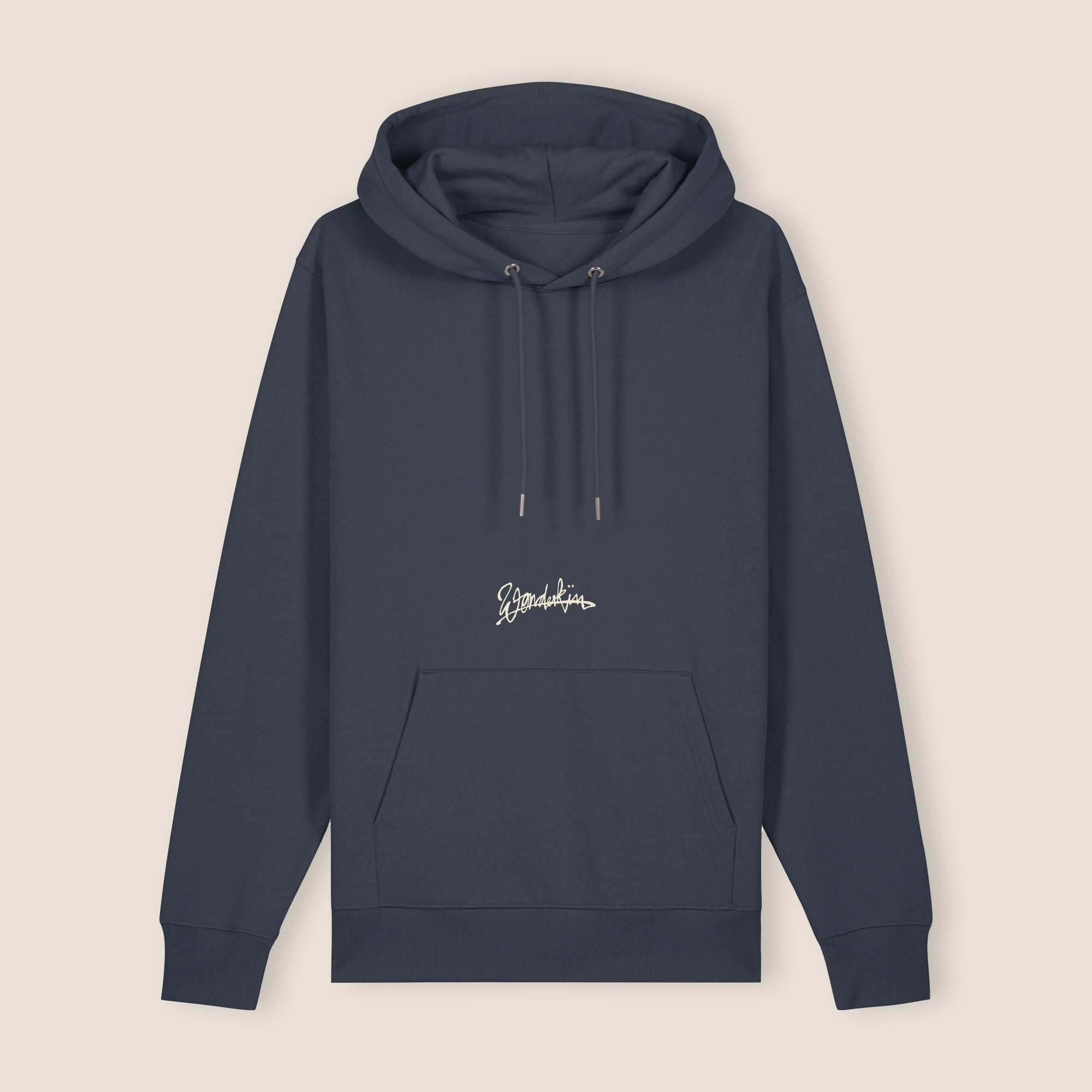 THE BLSNS HOODIE 350 // india ink & off white