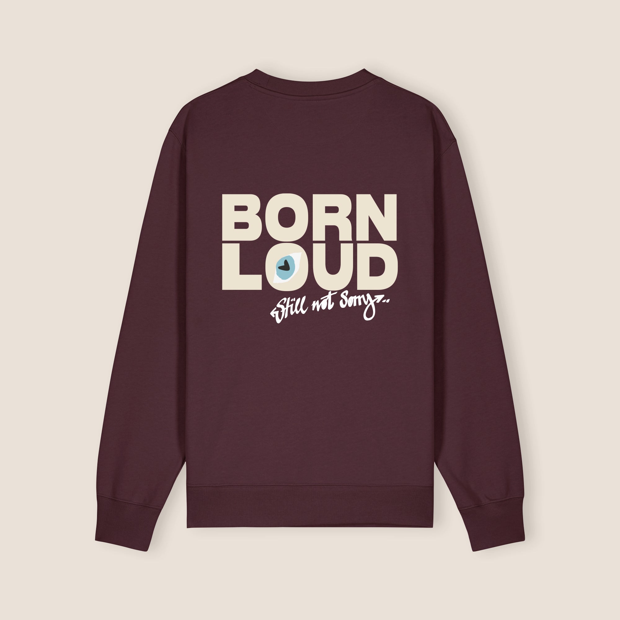 THE BLSNS CREWNECK 350 // red brown & beige
