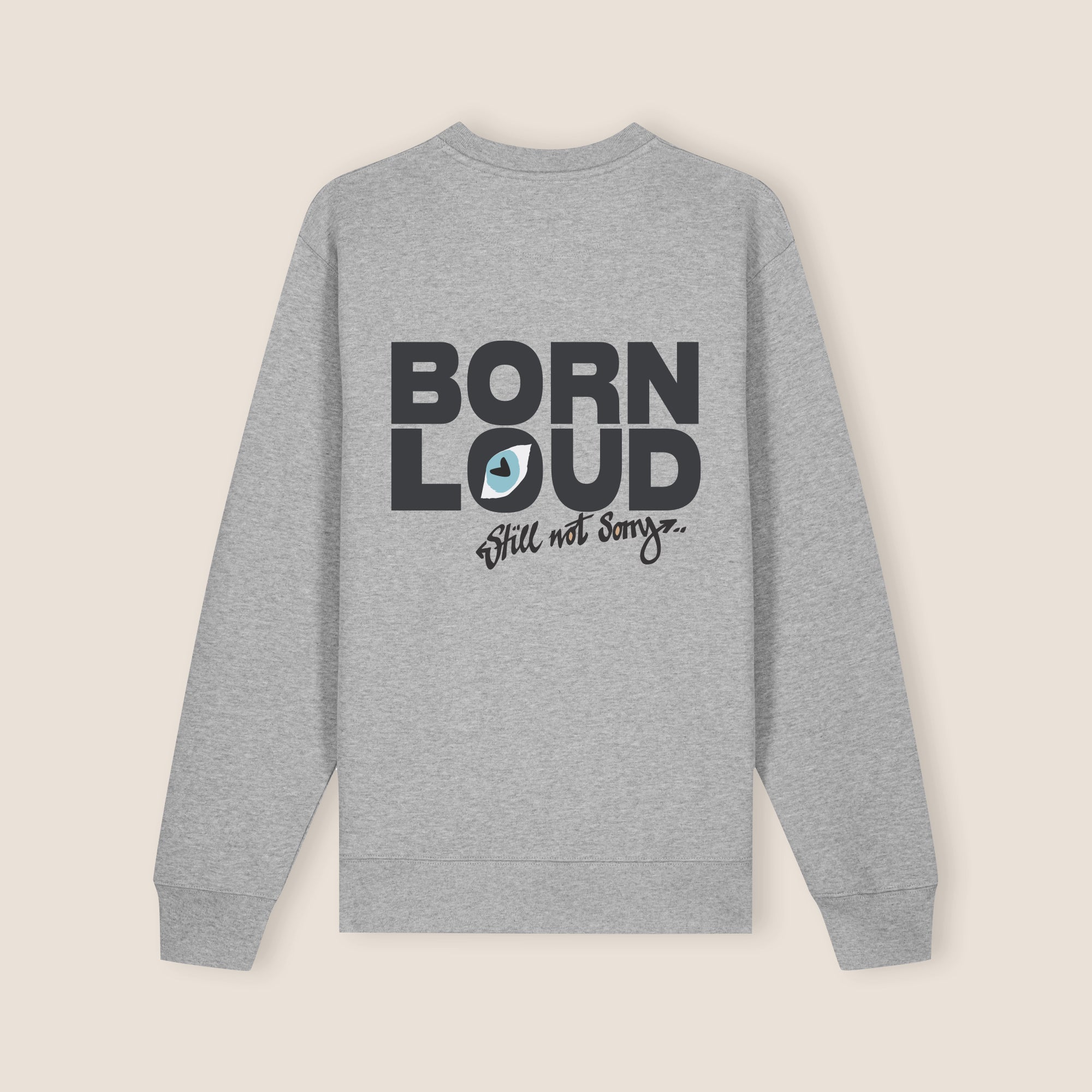 THE BLSNS CREWNECK 350 // light grey & faded black