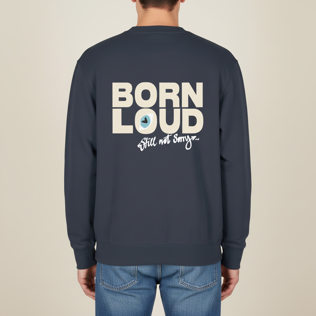 THE BLSNS CREWNECK 350 // india ink & off white