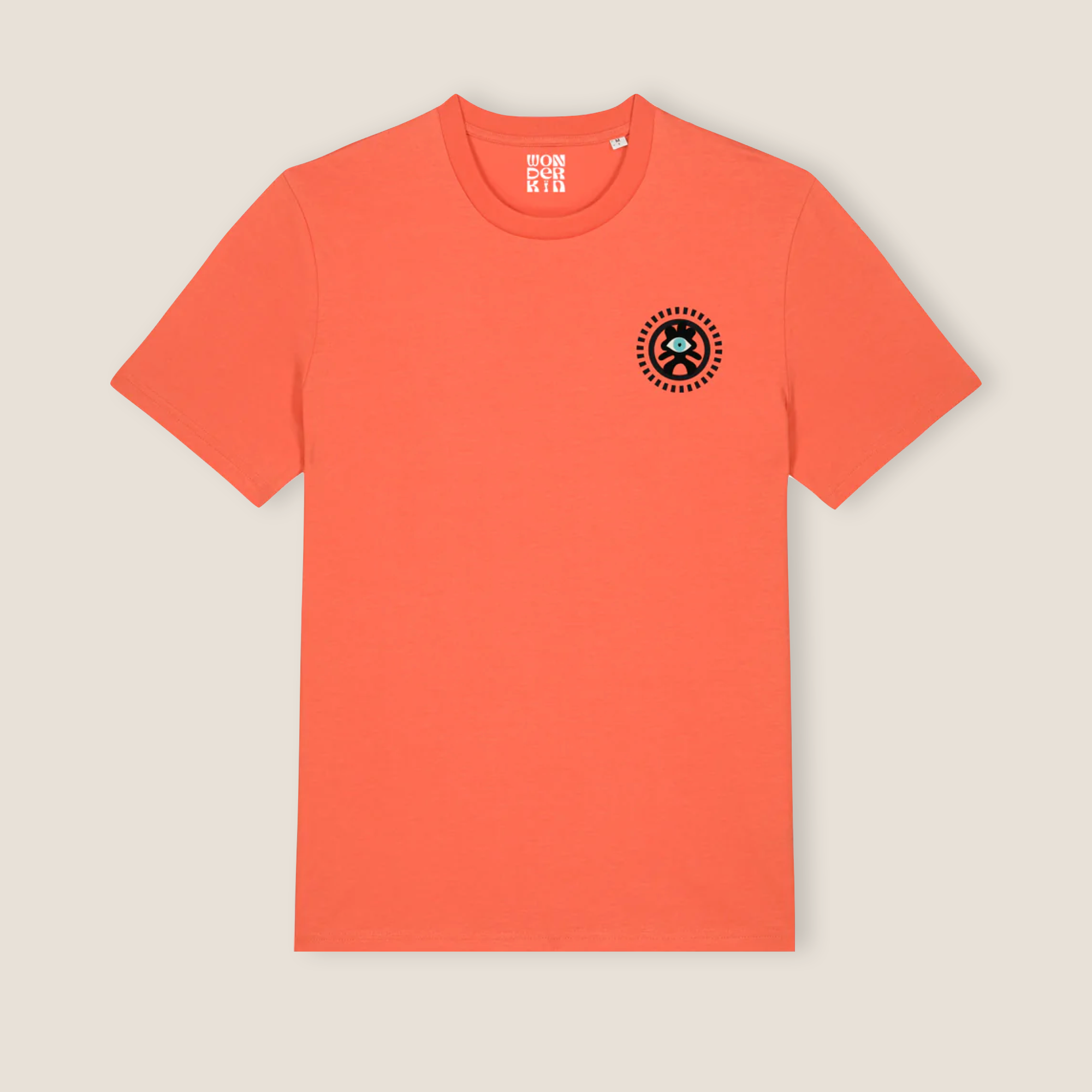 THE POP TEE 180  // orange with black