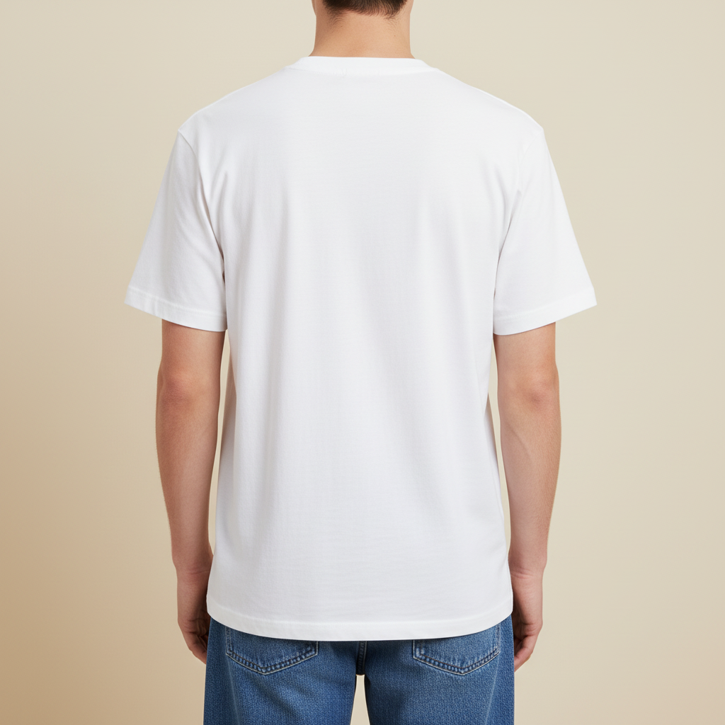 THE POPOFF TEE 240 // white with black